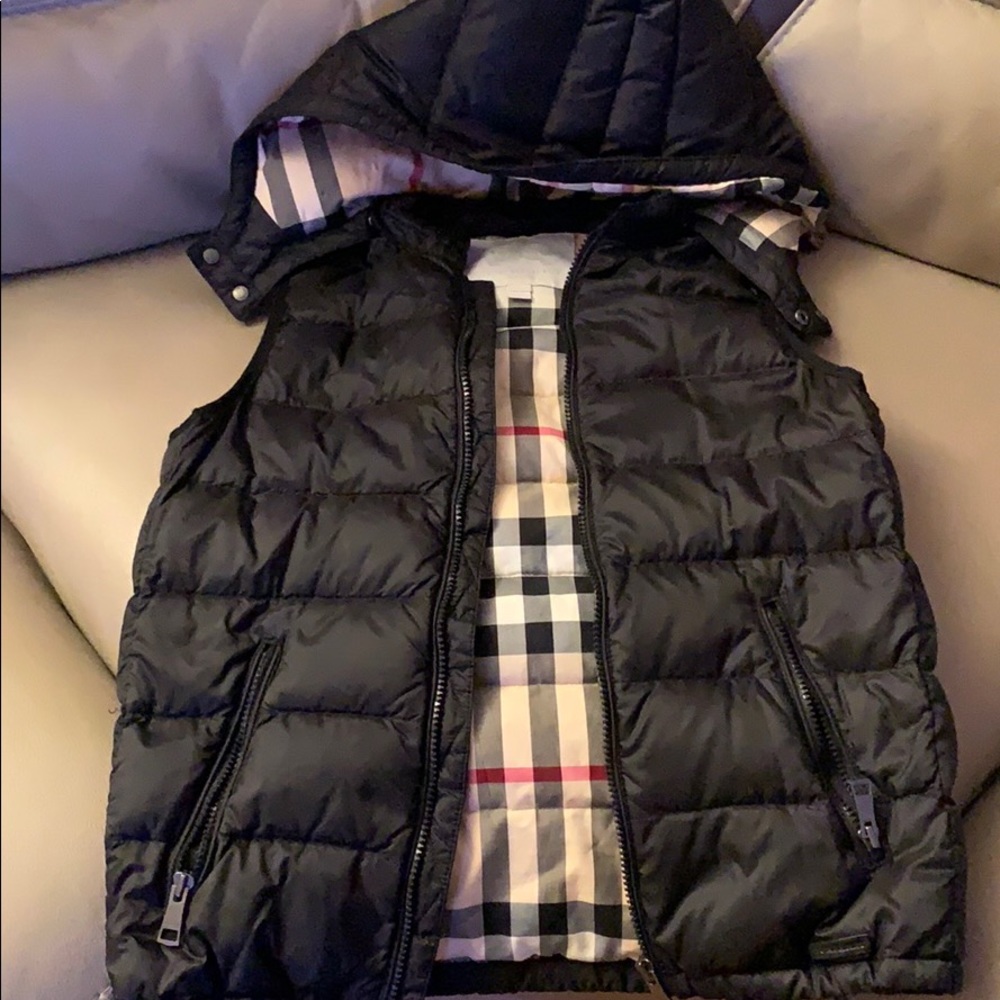 Boys Authentic Burberry puff vest